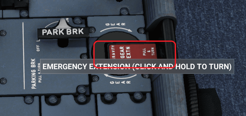 Clickable emergency handle reference